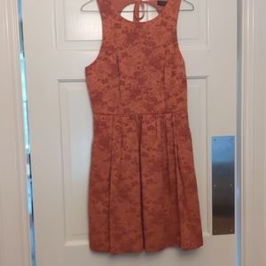 Coral cocktail dress